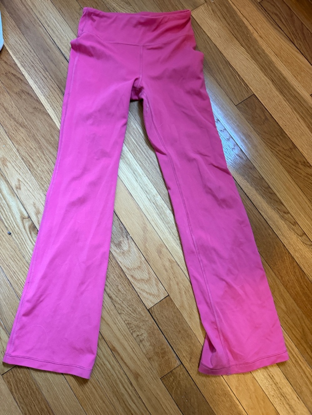 Girls' Hot Pink Yoga Flare Leggings